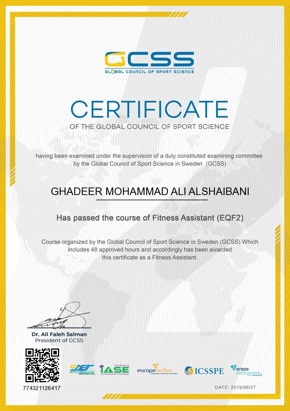 GHADEER MOHAMMAD ALI ALSHAIBANI